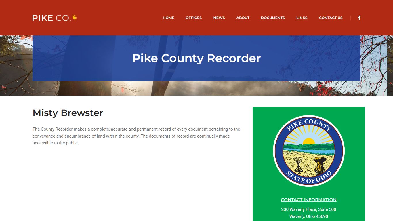 Pike County Recorder | Pike County Ohio Commissioners